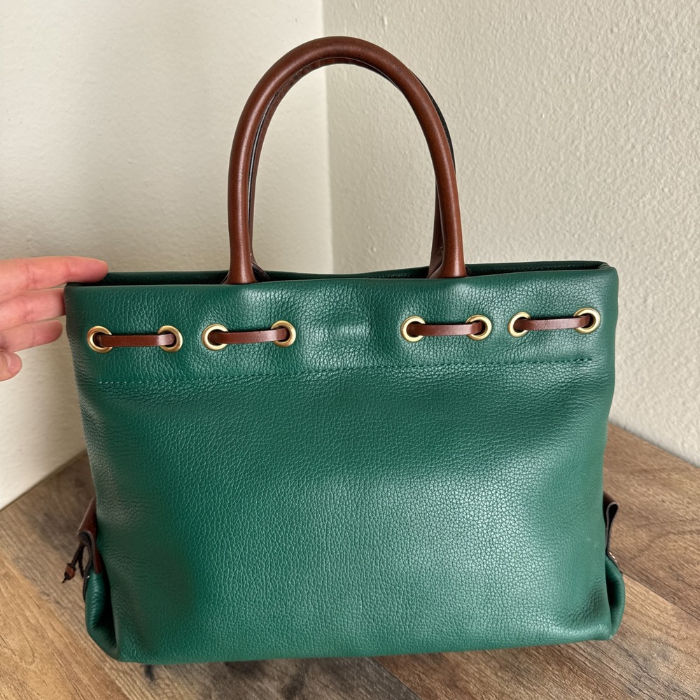 Dooney & Bourke Wakefield Tassel Tote Bag‎ Brown Trim - Picture 2 of 16